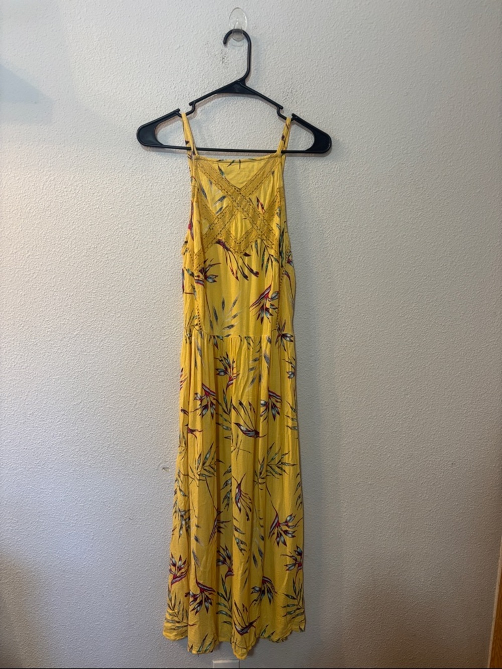Roxy Yellow Floral Maxi Dress